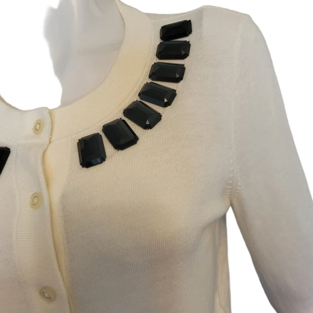 Kate Spade Embellished Neckline Cardigan, VGUC, Size M